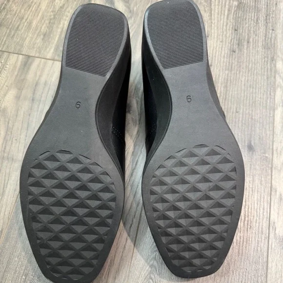 Aerosoles Womens Black Wedge Heel Slip On Shoes‎ Size 9 - Picture 5 of 8
